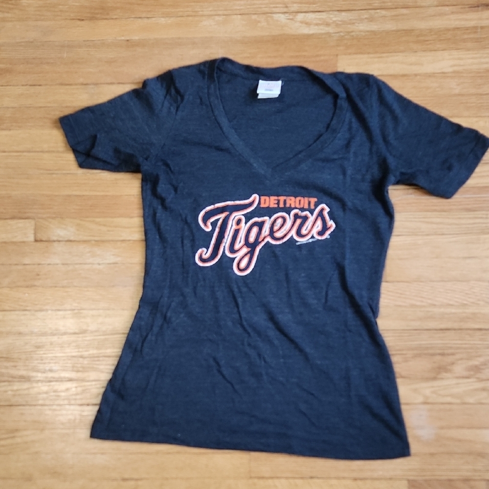 Detroit Tigers Navy Blue Short Sleeve Tee